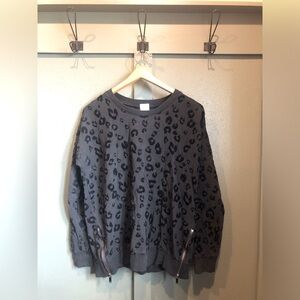 Leopard print sweatshirt!